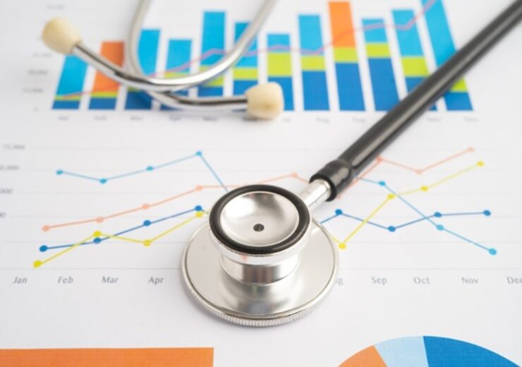 Stethoscope,On,Chart,Or,Graph,Paper,,Financial,,Account,,Statistics,And
