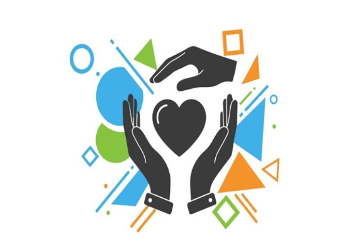 An,Artistic,Illustration,Featuring,Two,Hands,Gently,Cupping,And,Protecting