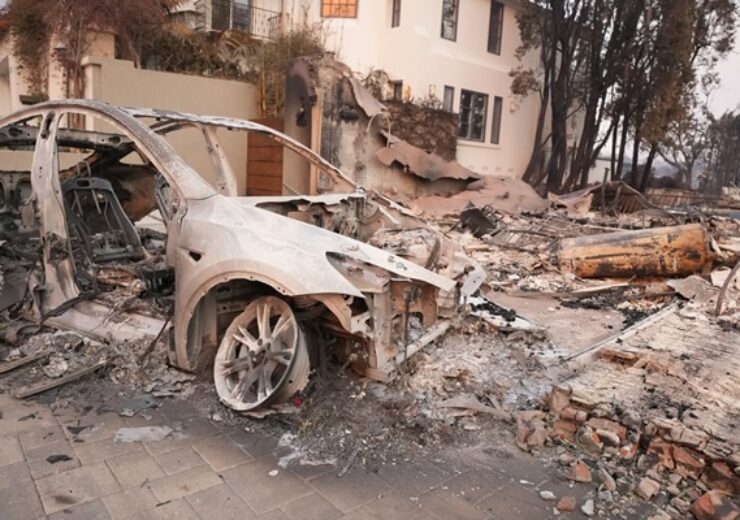 Palisades,Home,Survived,And,Car,Destroyed,In,The,Fire