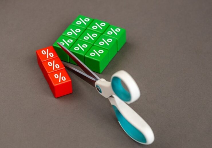 Interest,Rate,Cuts.,Reducing,Interest,Rates.,Business,Concept.,Scissors,Cutting