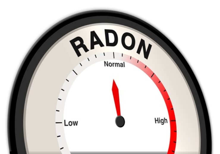 The,Word,Radon,With,A,Barometer,Or,Tachometer,Showing,A