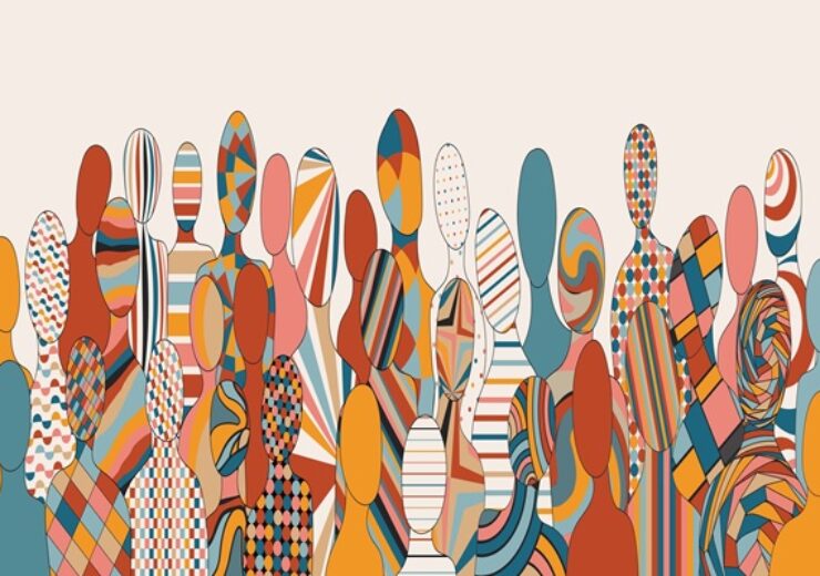 Abstract,Silhouettes,Front,View,With,Geometric,Figures,Of,Diverse,People.