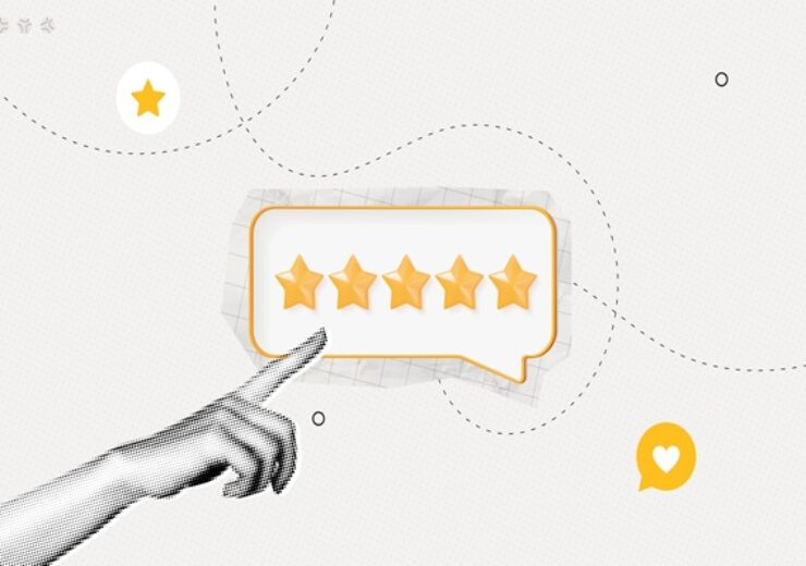 Trendy,Halftone,Collage,Feedback,Or,Rating,Concept.,Hand,With,Gold